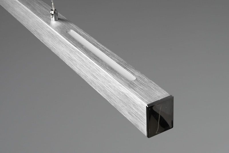 Lampa sufitowa wisząca RL Paros srebrna wym: 150 x 90 x 11 cm wbudowany LED 32W 1 szt.