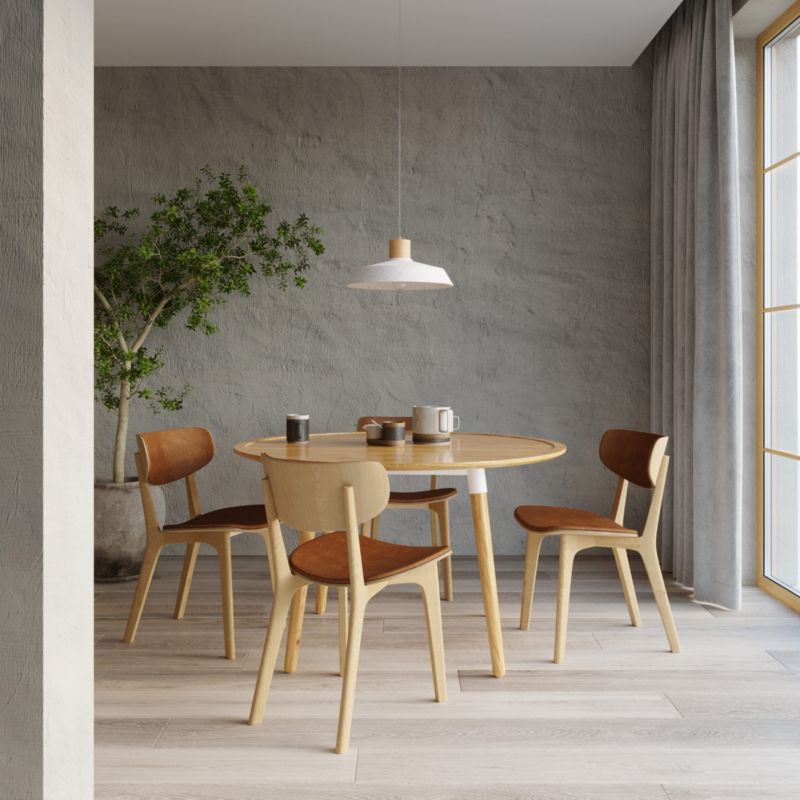 Lampa sufitowa wisząca Sollux Lighting Afra 7812 szaro-jasne drewno szerokość 40 cm 1xE27 x 60W 1 szt.
