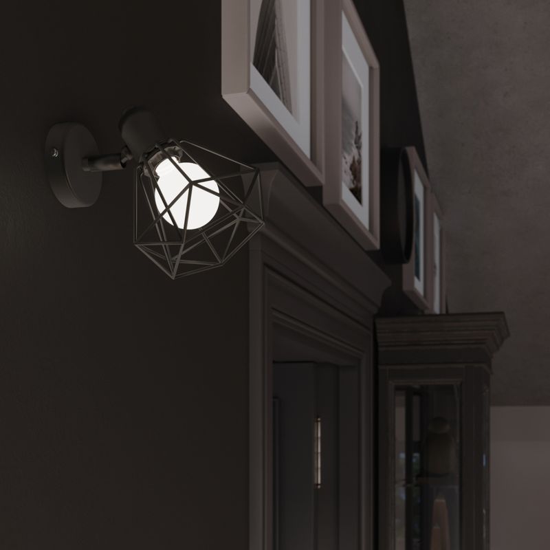 Lampa sufitowa wisząca Sollux Lighting Artemis 8295 czarna-chromowana industrialna 2xE14 x 1 szt.