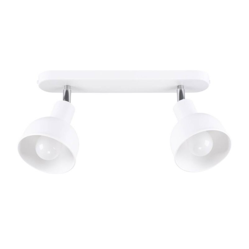 Lampa sufitowa wisząca Sollux Lighting Elba 2588 biała minimalistyczna 2xE27 x 1 szt.