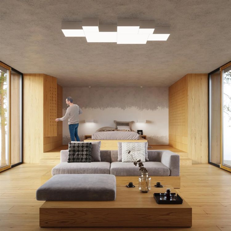 Lampa sufitowa wisząca Sollux Lighting Horus biała wym: 80 x 45 x 45 cm 3xE27 x 60W 1 szt.