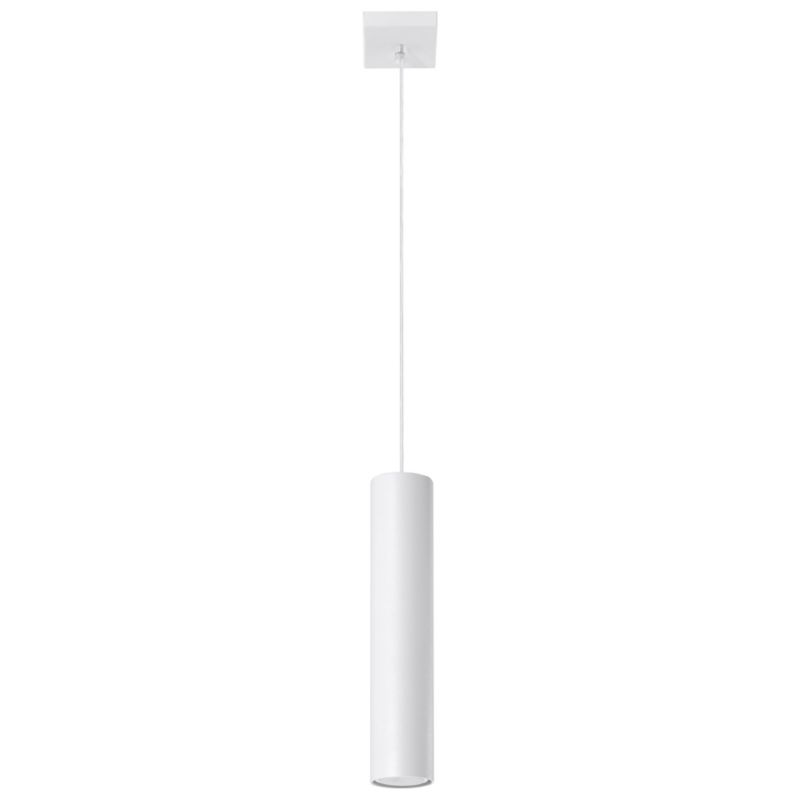 Lampa sufitowa wisząca Sollux Lighting Lagos 8222 biała szerokość 8 cm 1xGU10 x 40W 1 szt.