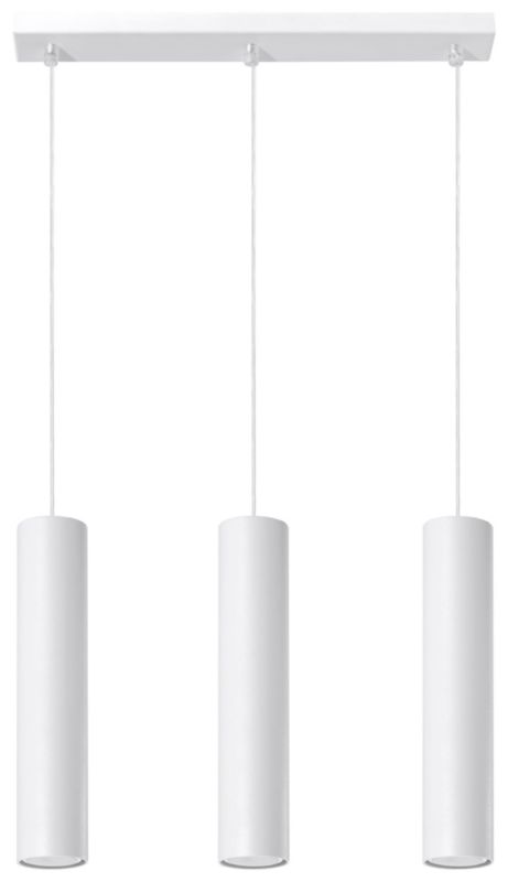Lampa sufitowa wisząca Sollux Lighting Lagos 8246 biała szerokość 45 cm 3xGU10 x 40W 1 szt.