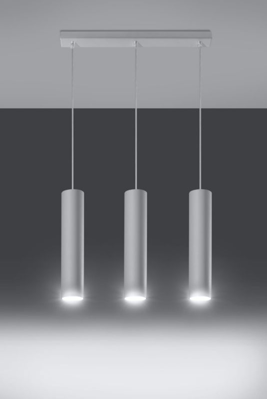 Lampa sufitowa wisząca Sollux Lighting Lagos 8246 biała szerokość 45 cm 3xGU10 x 40W 1 szt.