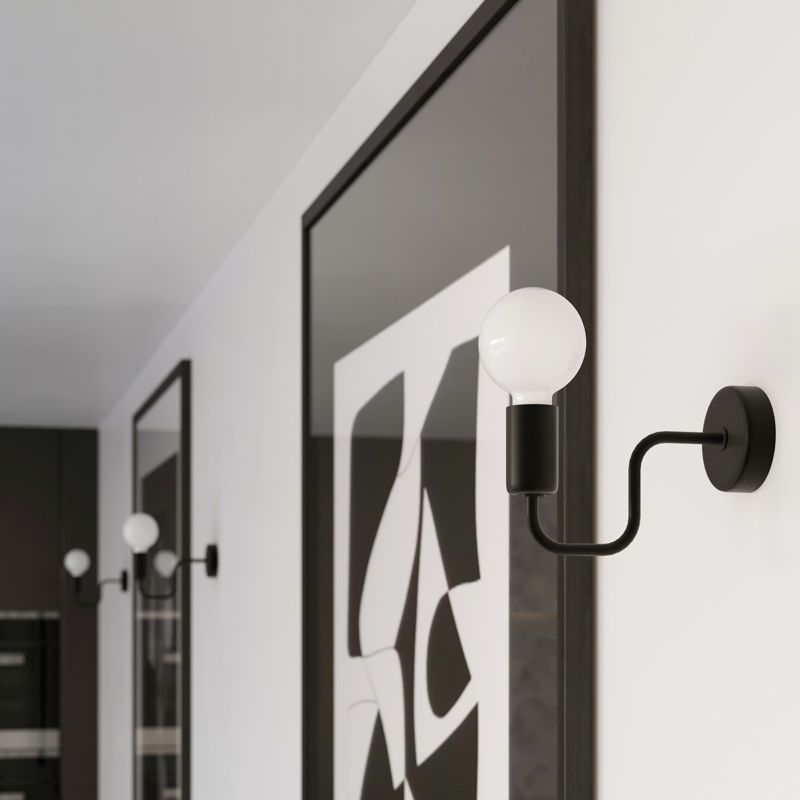 Lampa sufitowa wisząca Sollux Lighting Vector 6760 czarna 78 cm szerokości 4xE27 x 15W 1 szt.