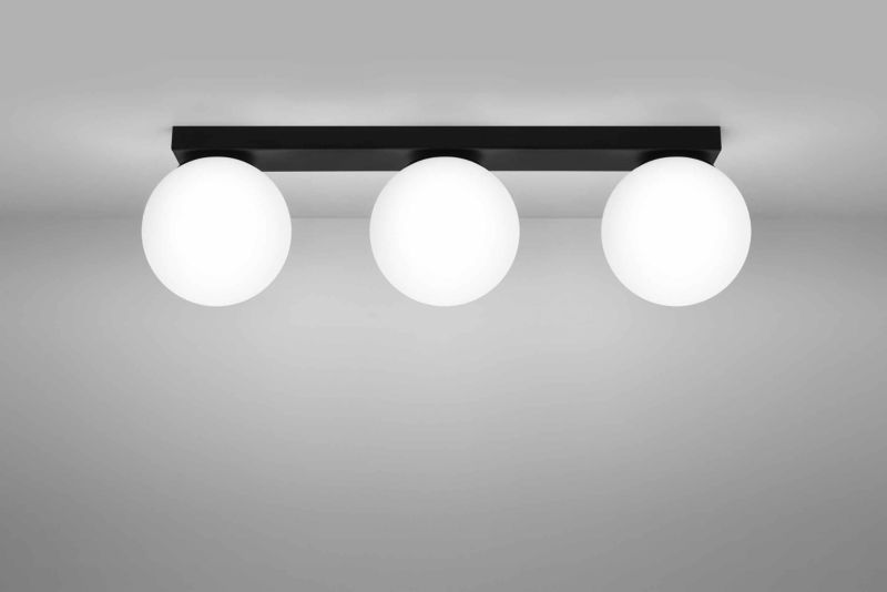 Lampa sufitowa wisząca Sollux Lighting Yoli 2018 biało-czarna nowoczesna 3xG9 x 1 szt.