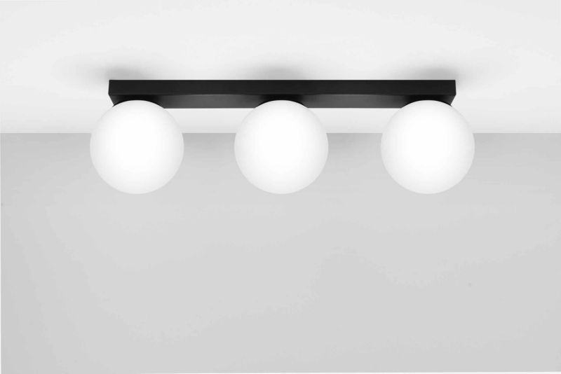 Lampa sufitowa wisząca Sollux Lighting Yoli 2018 biało-czarna nowoczesna 3xG9 x 1 szt.
