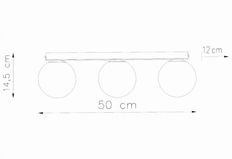 Lampa sufitowa wisząca Sollux Lighting Yoli 2018 biało-czarna nowoczesna 3xG9 x 1 szt.
