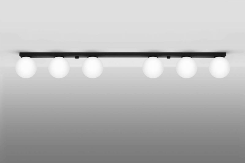 Lampa sufitowa wisząca Sollux Lighting Yoli 2032 biało-czarna nowoczesna 6xG9 x 1 szt.