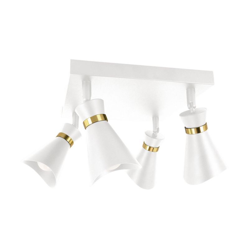 Lampa sufitowa wisząca Struhm Loreta 3216 biało-złota reflektory 4xE14 x 1 szt.