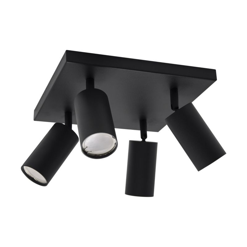 Lampa sufitowa wisząca Struhm Manam czarna wym: 16 x 25 x 25 cm 4xGU10 x  1 szt.