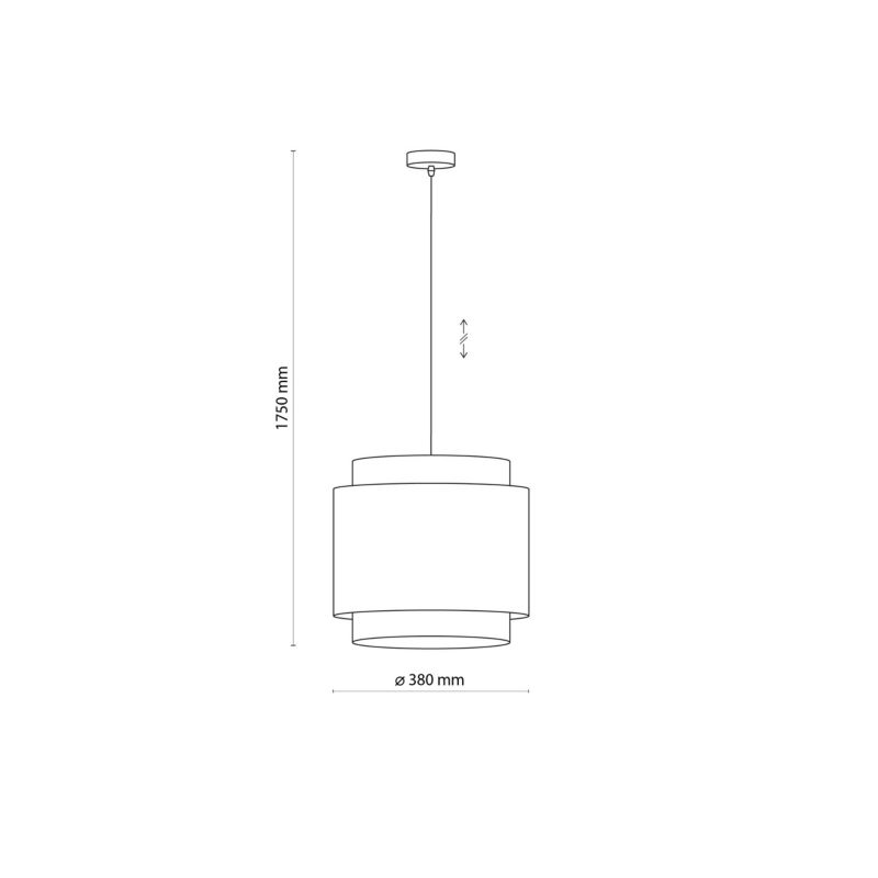 Lampa sufitowa wisząca TK-Lighting Boho 5428 czarna boho 1xE27 x 1 szt.