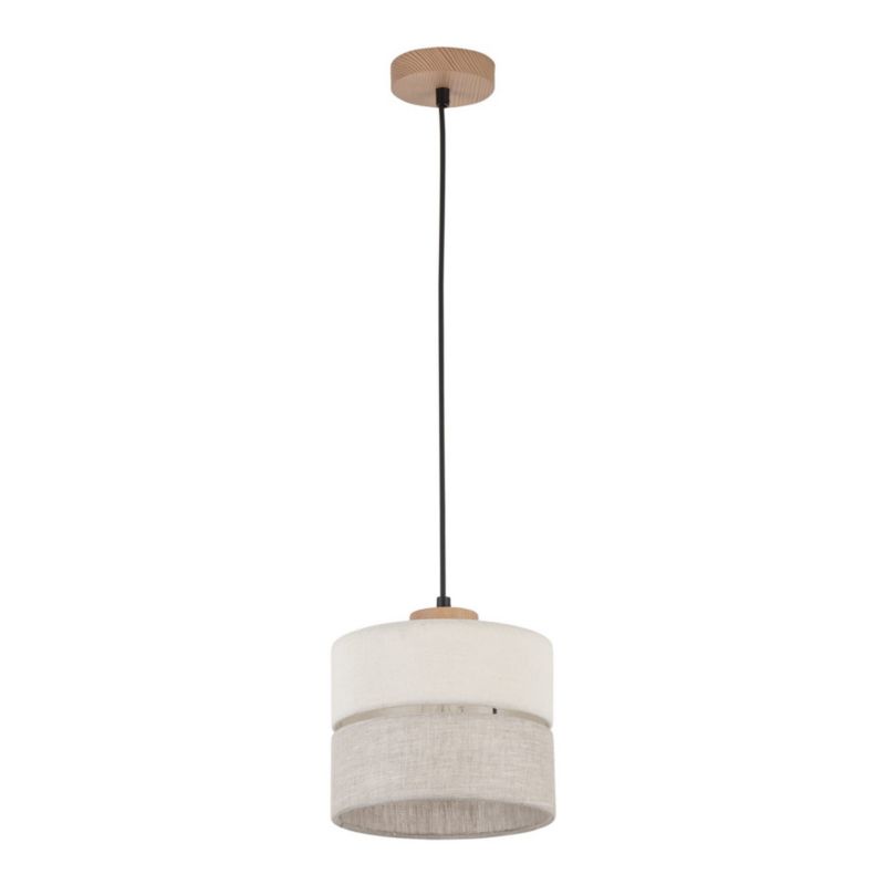 Lampa sufitowa wisząca TK-Lighting Eco czarno-beżowa wym: 160 x 20 x 20 cm 1xE27 x  1 szt.