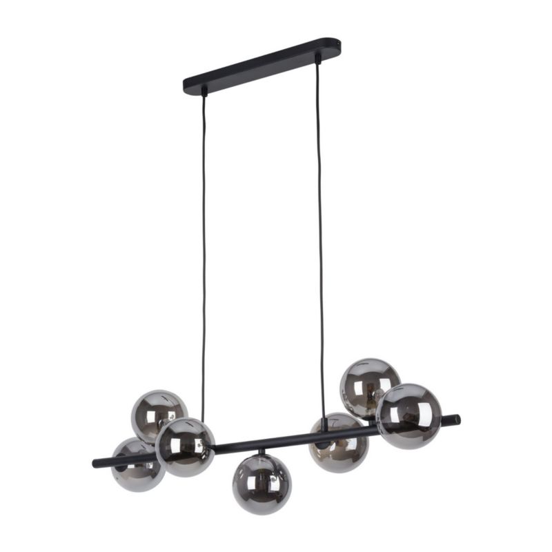 Lampa sufitowa wisząca TK-Lighting Estera czarna-grafit wym: 153 x 27 x 90 cm 7xG9 x  1 szt.