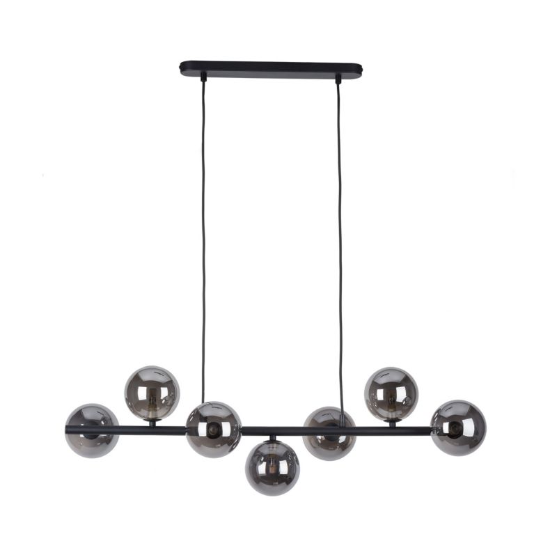 Lampa sufitowa wisząca TK-Lighting Estera czarna-grafit wym: 153 x 27 x 90 cm 7xG9 x  1 szt.