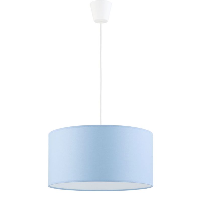 Lampa sufitowa wisząca TK-Lighting Rondo biało-niebieska wym: 115 x 40 x 40 cm 1xE27 x  1 szt.