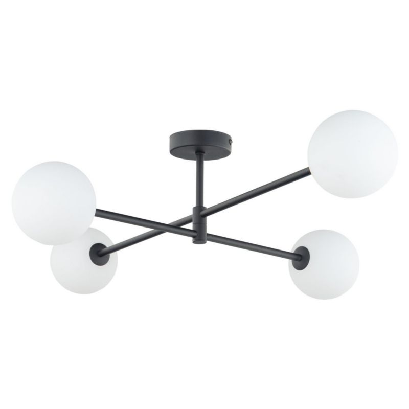 Lampa sufitowa wisząca TK-Lighting Sarius czarno-biała wym: 21 x 68 x 90 cm 4xG9 x  1 szt.