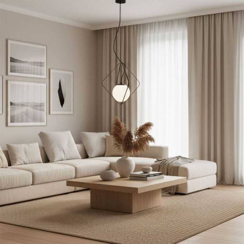 Lampa Sufitowa Wisząca Toolight App1018-1Cp Czarny
