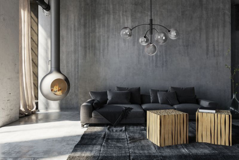 Lampa Sufitowa Wisząca Toolight App1021-6Cp Czarny