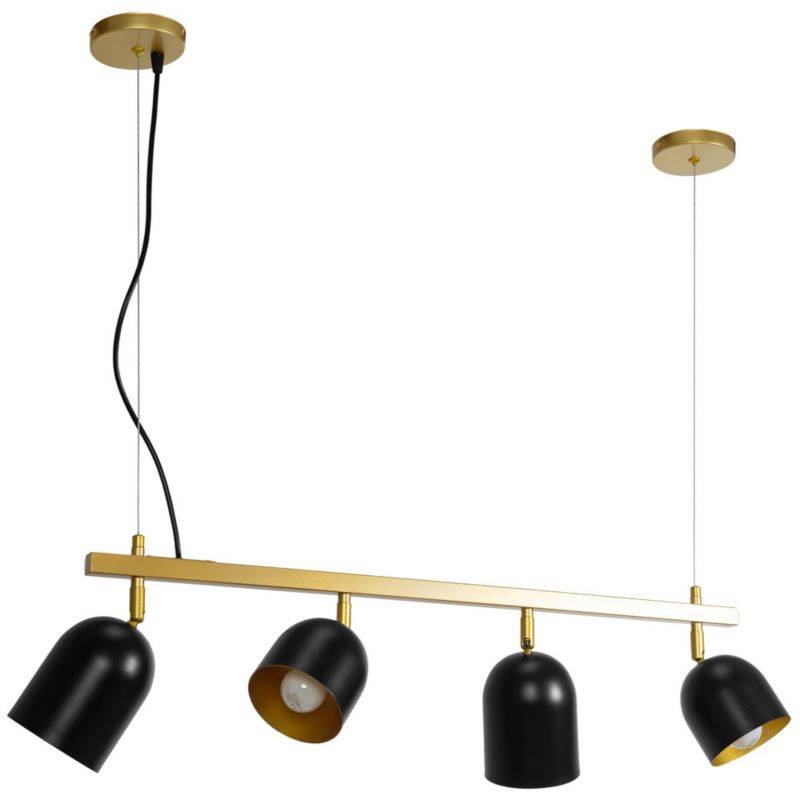 Lampa Sufitowa Wisząca Toolight App1031-4Cp Czarny