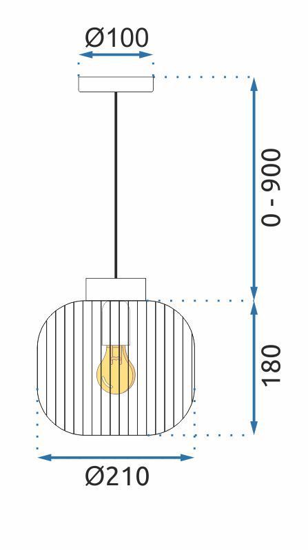 Lampa Sufitowa Wisząca Toolight App1068 Biały