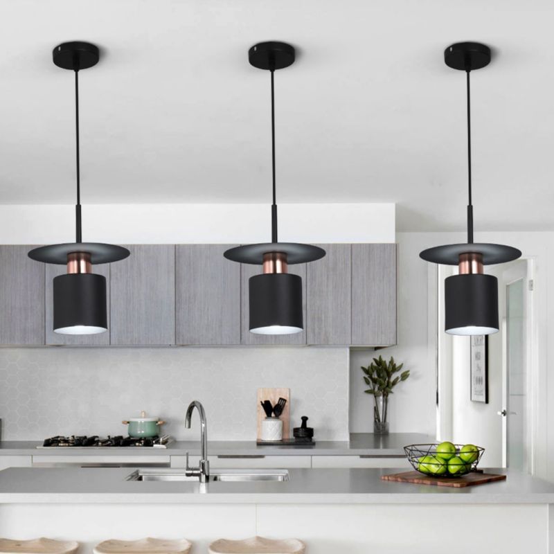 Lampa Sufitowa Wisząca Toolight App1145-1Cp Czarny Różowe Złoto