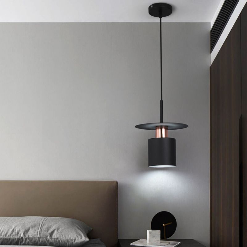 Lampa Sufitowa Wisząca Toolight App1145-1Cp Czarny Różowe Złoto