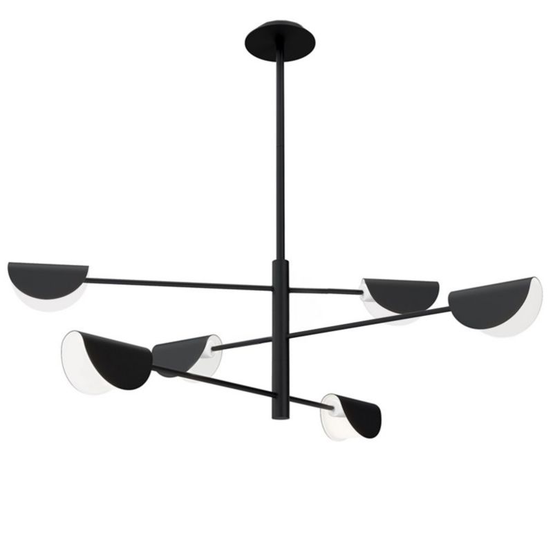 Lampa Sufitowa Wisząca Toolight APP1261-6CP Czarny 1Szt