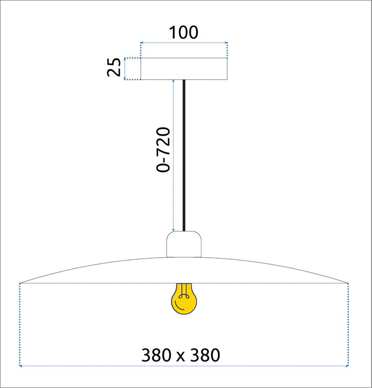 Lampa Sufitowa Wisząca Toolight App1289-1Cp Czarny