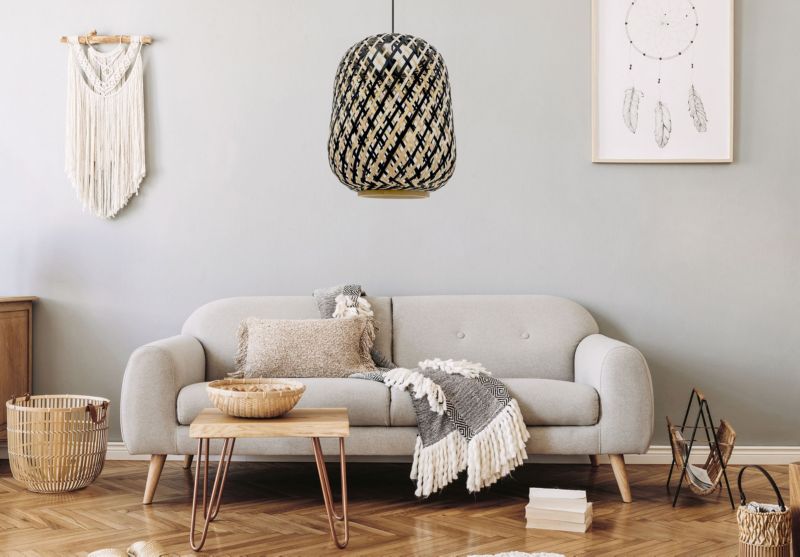 Lampa Sufitowa Wisząca Toolight App1312-1Cp Boho Czarny