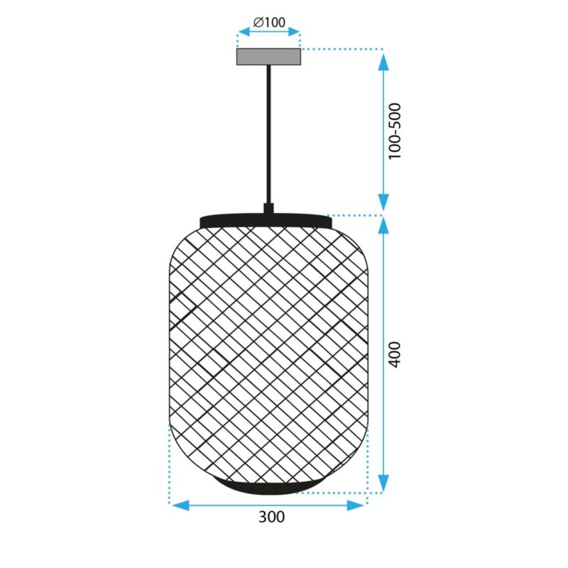 Lampa Sufitowa Wisząca Toolight App1312-1Cp Boho Czarny