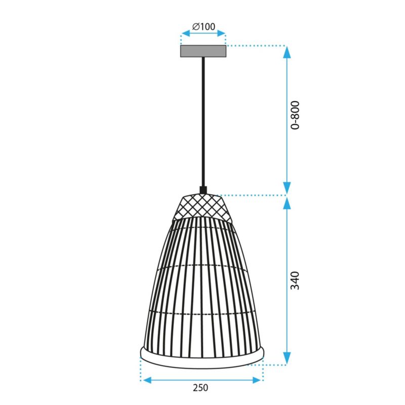 Lampa Sufitowa Wisząca Toolight App1329-1Cp Biały