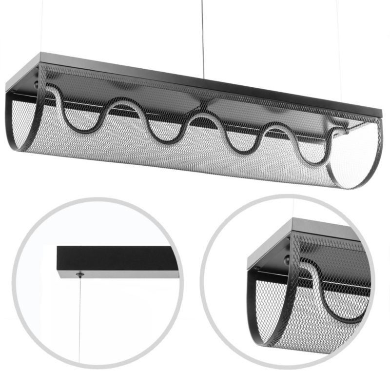 Lampa Sufitowa Wisząca Toolight App1409-Cp Czarny