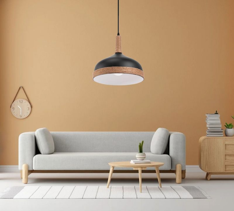 Lampa Sufitowa Wisząca Toolight App1421-1Cp Czarny