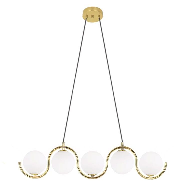 Lampa Sufitowa Wisząca Toolight App1440-5Cp Złoty