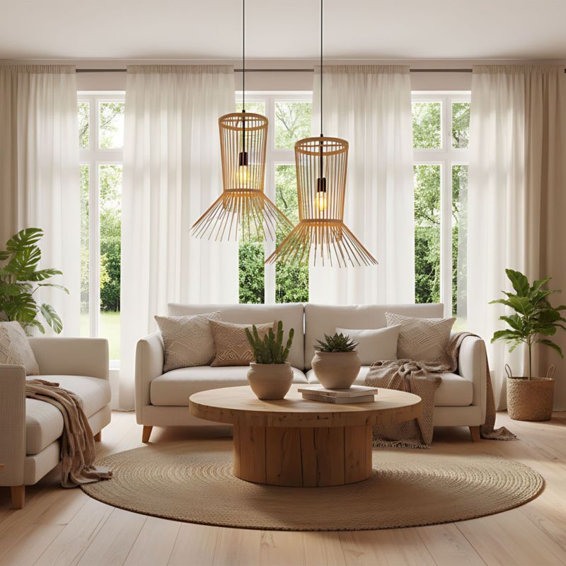 Lampa Sufitowa Wisząca Toolight App1457-1Cp Beżowy