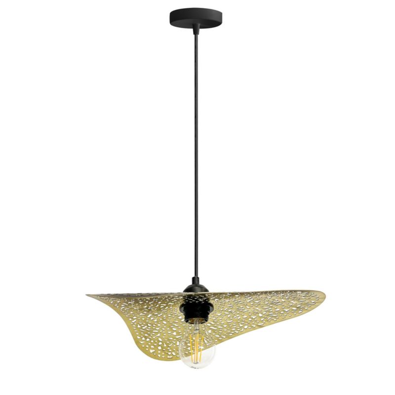 Lampa Sufitowa Wisząca Toolight App1467-1Cp Czarny Złoty