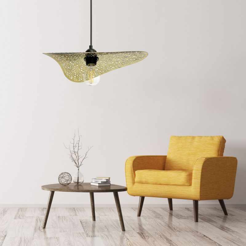 Lampa Sufitowa Wisząca Toolight App1467-1Cp Czarny Złoty