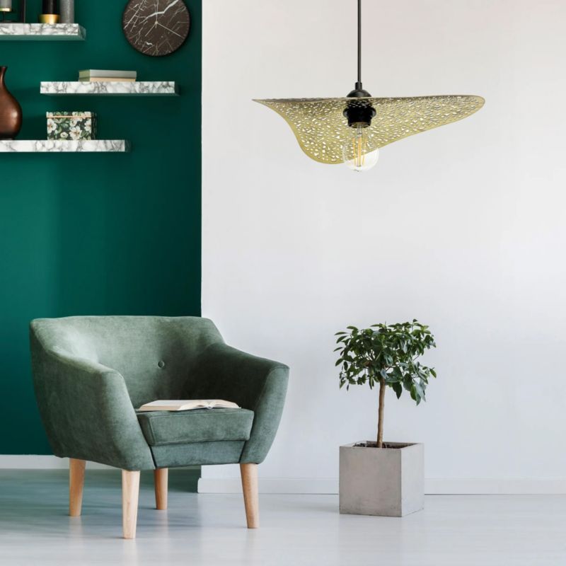 Lampa Sufitowa Wisząca Toolight App1467-1Cp Czarny Złoty