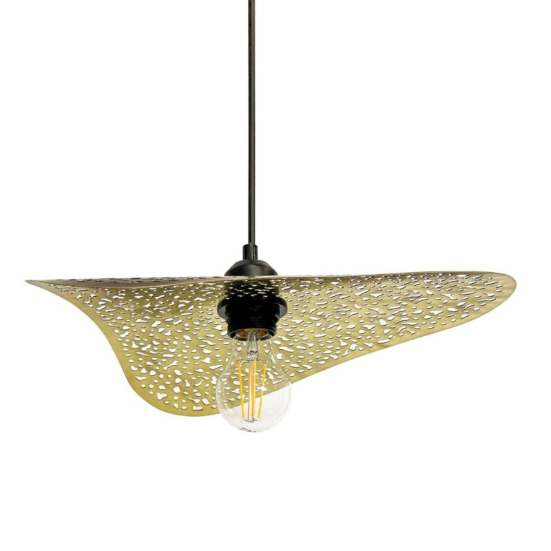 Lampa Sufitowa Wisząca Toolight App1467-1Cp Czarny Złoty