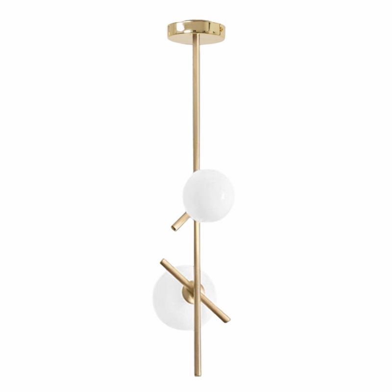 Lampa Sufitowa Wisząca Toolight App1666-2Cp Złoty