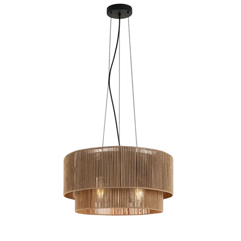 Lampa Sufitowa Wisząca Toolight App1837-1Cp Czarny Brązowy