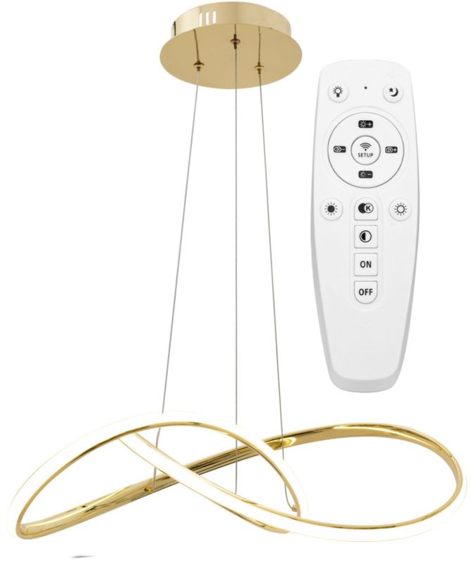 Lampa Sufitowa Wisząca Toolight App394-Cp Złoty