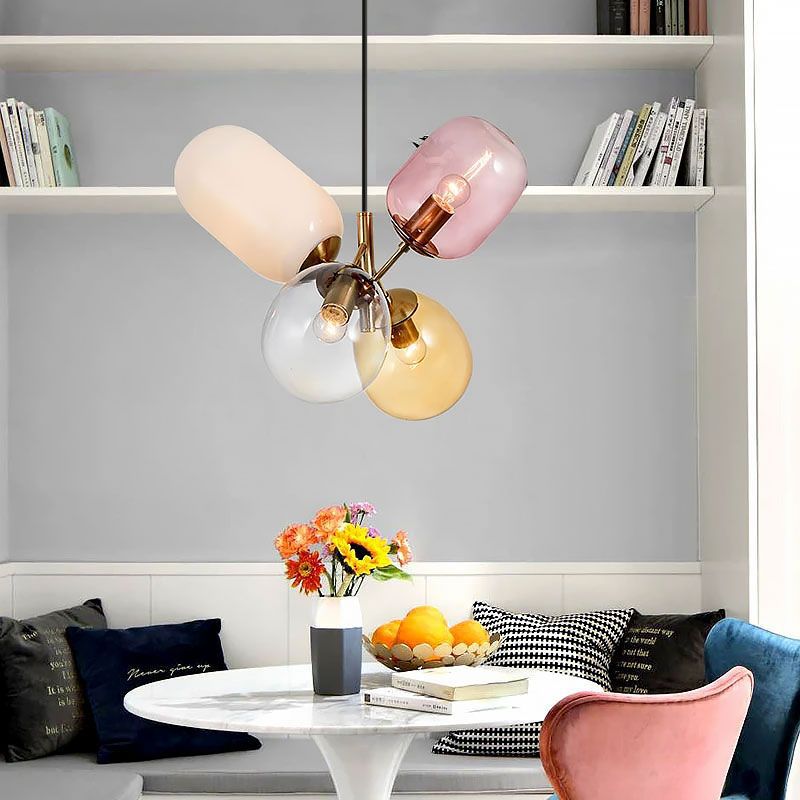Lampa Sufitowa Wisząca Toolight App436-4C Kolorowy