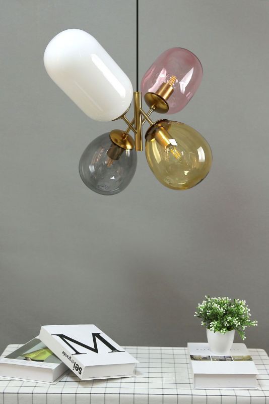 Lampa Sufitowa Wisząca Toolight App436-4C Kolorowy