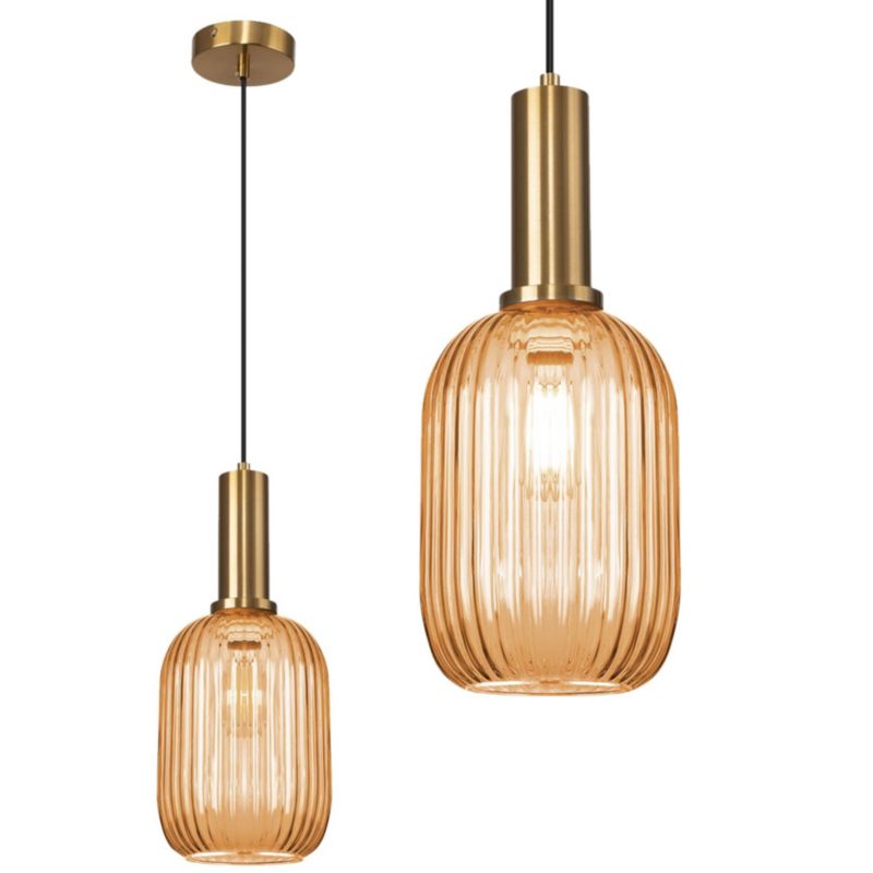 Lampa Sufitowa Wisząca Toolight App458-1Cp Pomarańczowy