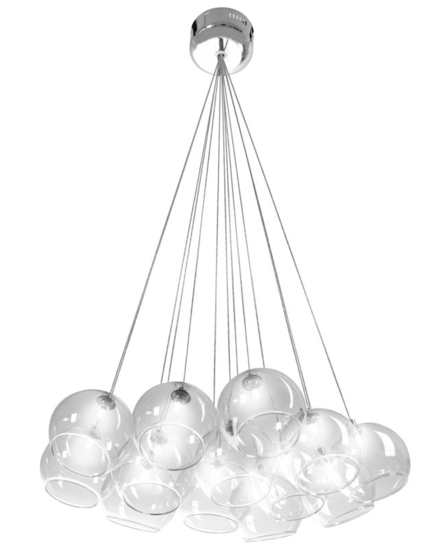 Lampa Sufitowa Wisząca Toolight App561-13Cp Transparentny
