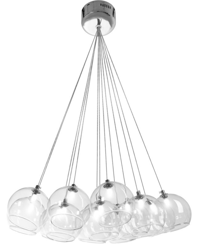 Lampa Sufitowa Wisząca Toolight App561-13Cp Transparentny