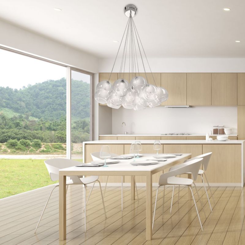Lampa Sufitowa Wisząca Toolight App561-13Cp Transparentny