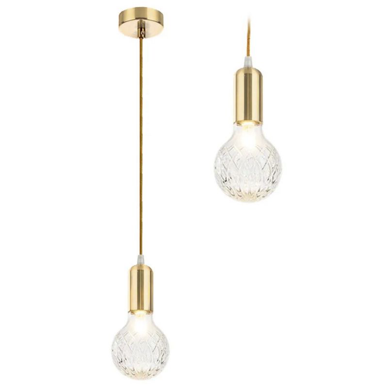 Lampa Sufitowa Wisząca Toolight App649-1Cp Złoty